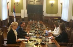 15 October 2014 The National Assembly Deputy Speaker in meeting with the Cuban Ambassador to Serbia